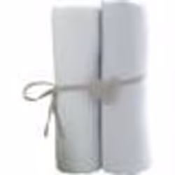 BABYCALIN 2 Draps Housse Bébé Blanc Blanc 60 x 120 cm - Jersey - 130gr/m²