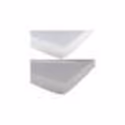 BABYCALIN Lot de 2 draps housse 60x120 cm Blanc/gris