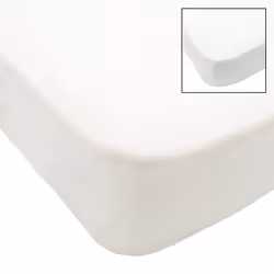 BABYCALIN 2 Draps Housse Bébé Blanc Ecru 70 x 140 cm - Jersey - 130gr/m²