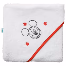 DISNEY Mickey Cape de bain - 80 x 80 cm   Blanc/Rouge