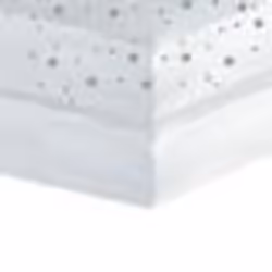 BABYCALIN Lot de 2 draps housse Jersey coton - Impression étoile grise et gris uni - 70 x 140 cm