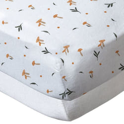 Drap housse 70x140 cm x2 pcs Blanc / White Forest - draps housse bébé en coton