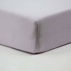 Drap-housse 60x120 cm en Coton Lilas