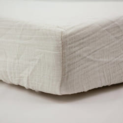 Drap housse 60x120 cm Écru - Drap housse bébé en Gaze de coton