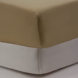 Drap-housse 70x140 cm x2 pcs en Coton Blanc / Blé