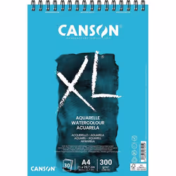 Bloc - Aquarelle - A4 - Spirales - 30 feuilles - 300g - Canson XL