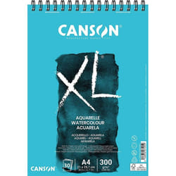 Bloc - Aquarelle - A4 - Spirales - 30 feuilles - 300g - Canson XL