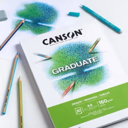 Canson Graduate, papier d'art, 160 g/m², 30 feuilles