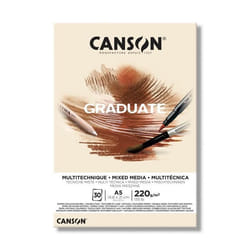Blocs Papiers Graduate Mixed Media Naturel - A5 - 220g/m² - 30 feuilles