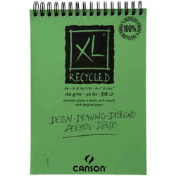 Bloc pour croquis - CANSON - XL RECYCLED - A5 - 25 feuilles - 160 g/m2