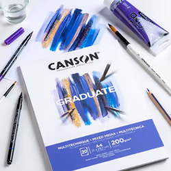 Canson Graduate, papier d'art, 200 g/m², 20 feuilles