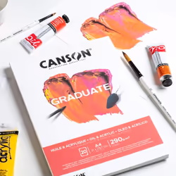 Canson Graduate, papier d'art, 290 g/m², 20 feuilles