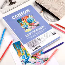 Canson C400110403, papier d'art, 90 g/m², 50 feuilles