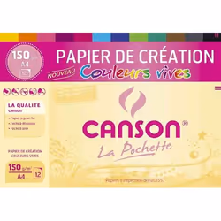 Canson 200002756, papier d'art, 150 g/m², 12 feuilles