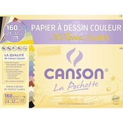Canson 200002789 papier créatif papier d'art 12 feuilles