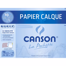 Canson 200003197, Satin, papier d'art, 70 g/m², 12 feuilles