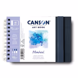 Carnet spirale - Canson - C31200L003 - 48 pages - Papier aquarelle - Grain fin - 300g/m²