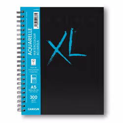 Canson XL Book, Noir, Bleu, A4 (210 x 297 mm), 300 g/m², 68 feuilles