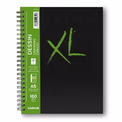 Canson XL Book, Noir, Vert, A4 (210 x 297 mm), 300 g/m², 60 feuilles