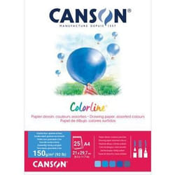 Canson Colorline papier d'art 25 feuilles