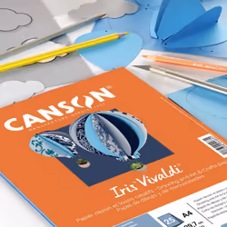 Canson Iris Vivaldi, Lisse, papier d'art, 185 g/m², 25 feuilles