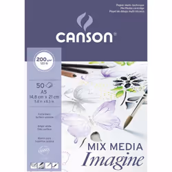Canson Imagine, papier d'art, 200 g/m², 50 feuilles