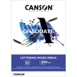 Canson Lettering Mixed Media papier d'art 20 feuilles