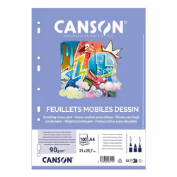 Canson C200006111, Multicolore, A4 (210 x 297 mm), 90 g/m², 50 feuilles