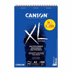 Bloc - Multi techniques - A3 - Spirales - 30 feuilles - 300g - Grain moyen - Canson XL