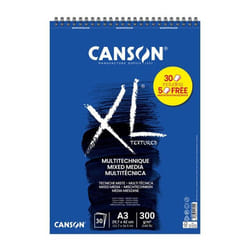 Bloc - Multi techniques - A3 - Spirales - 30 feuilles - 300g - Grain moyen - Canson XL