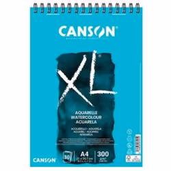 Canson XL Aquarelle, Papier à lettres, 300 g/m², 20 feuilles