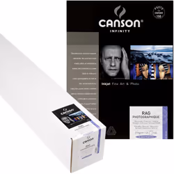 Canson Infinity Rag Photographique, Mat, 210 g/m², A3+, 13x19", Blanc, 25 feuilles