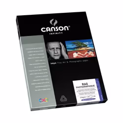 Canson Infinity Rag Photographique 310, 310 g/m², A3+, Blanc, 25 feuilles