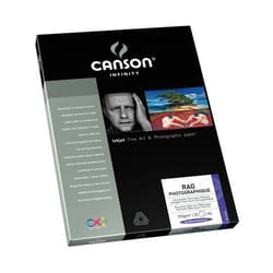 Canson Infinity Rag Photographique 310 papier photos A3+ Blanc
