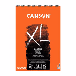 Bloc croquis - CANSON - XL - A2 - 90 g/m2 - 60 feuilles dos solide papier ivoire