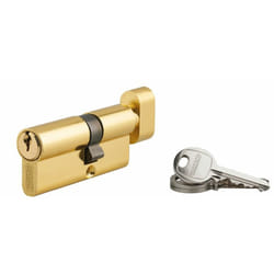 SP - Cylindre de serrure à bouton Ecopro, 30Bx40mm, laiton, 3 clés