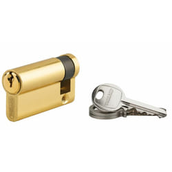 SP - Demi-cylindre de serrure Ecopro, 50x10mm, anti-arrachement, 3 clés, laiton