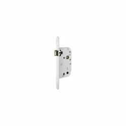 Serrure à encastrer GENERIQUE - Axe 50mm - Couleur Blanc - Profil cylindre Européen