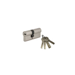 SP - Cylindre de serrure à double entrée 5G, 35x35mm, nickel, anti-arrachement, 5 clés