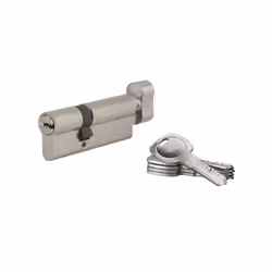 SP - Cylindre de serrure à bouton 5G 50Bx30mm nickel anti-arrachement 5 clés - SP