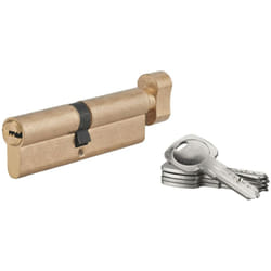 SP - Cylindre de serrure à bouton 5G, 50Bx45mm, laiton, anti-arrachement, 5 clés
