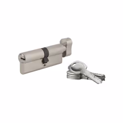 SP - Cylindre de serrure à bouton 5G 45Bx50mm nickel anti-arrachement 5 clés - SP