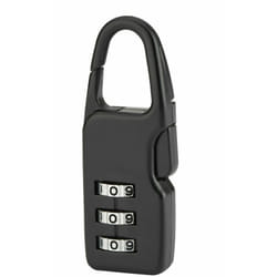 SP - Cadenas à combinaison Swish, 3 chiffres, intérieur, anse acier, 21mm, noir