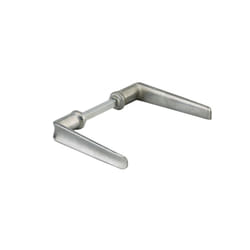 Finish - Paire de béquilles pour porte, carré 7mm, 1 portée, alu poli