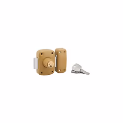 Verrou design bouton cylindre 45mm, epoxy bronze, 3 clés. DescriptionCapot de coffre acier embouti. Capot de gâche acier embo ...