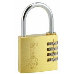 Cadenas à code Venus, intérieur, 40mm, anse acier nickelé, 4 chiffres