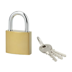 Cadenas ACERA à clé, base 40 mm, anse acier cémenté, 3 clés