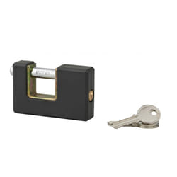 SP - Cadenas acera rectangulaire à clé, base 75 mm, anse acier cémenté, 3 clés