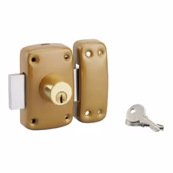 Verrou 9014 à double entrée, cylindre Ø23 x 40 mm, 3 clés - SERRUPRIX