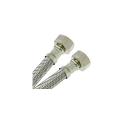 Finish - Flexible sanitaire Inox ø intérieur 13mm - Femelle/Femelle 1/2' (15/21) - longueur 70 cm